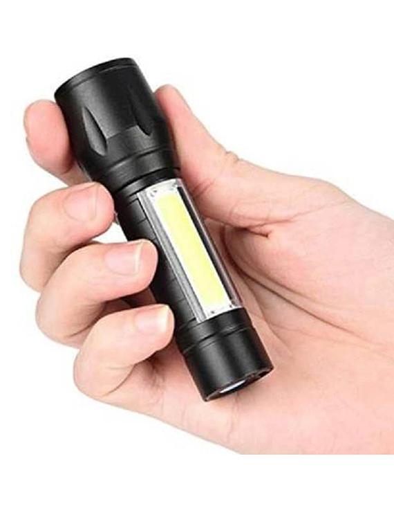 rsct white rechargeable led flashlight with cob light mini waterproof portable led cob flashlight - 19487293 - Standard Image - 3