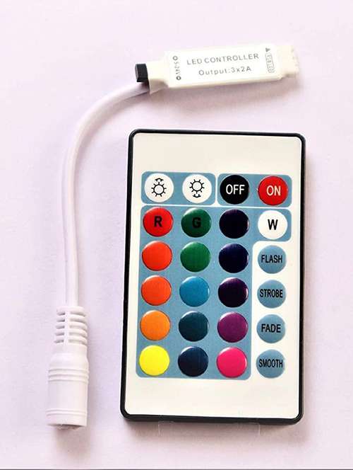 rsct adjustable 25 v 24-key rf wireless remote control dimmer for led strip lights - 19487514 -  Standard Image - 0