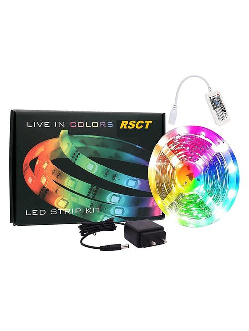 rsct smart wi-fi rgb 300 led rope strip light compatible with alexa google assistant, app control (5 m) - 19487535 -  Standard Image - 0