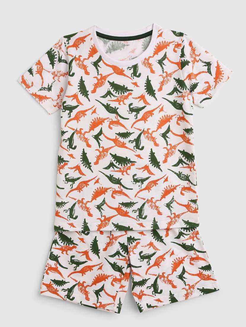 boys cotton shorts nightwear set