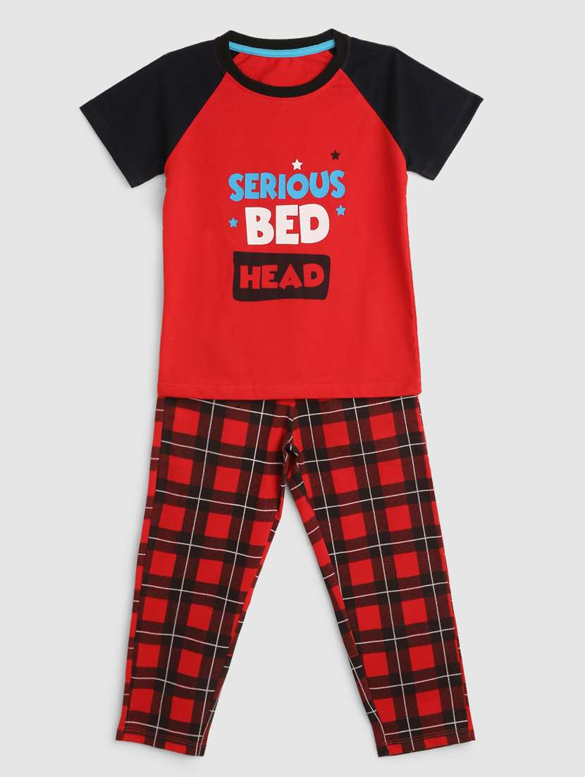 boys cotton nightwear  pyjama set 