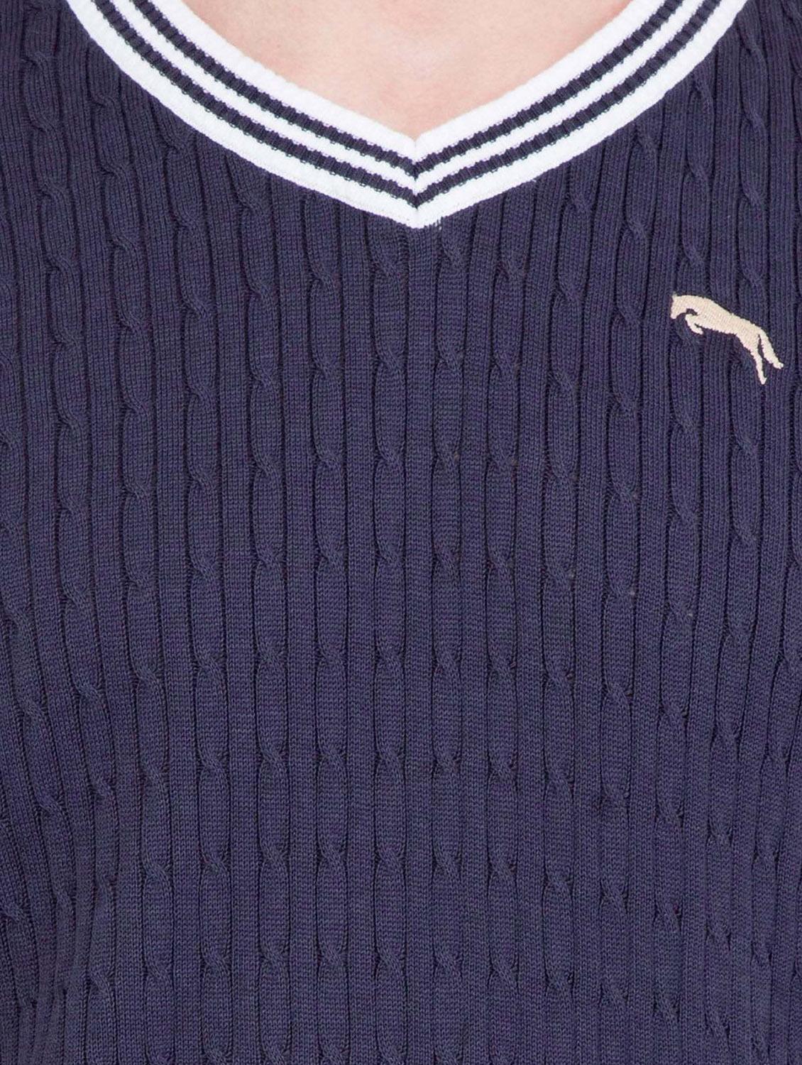 self design acrylic pullover - 19488500 - Standard Image - 3