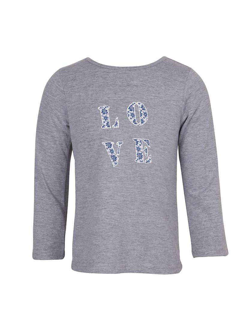 grey cotton self designed regular tee - 19488899 - Zoom Image - 0