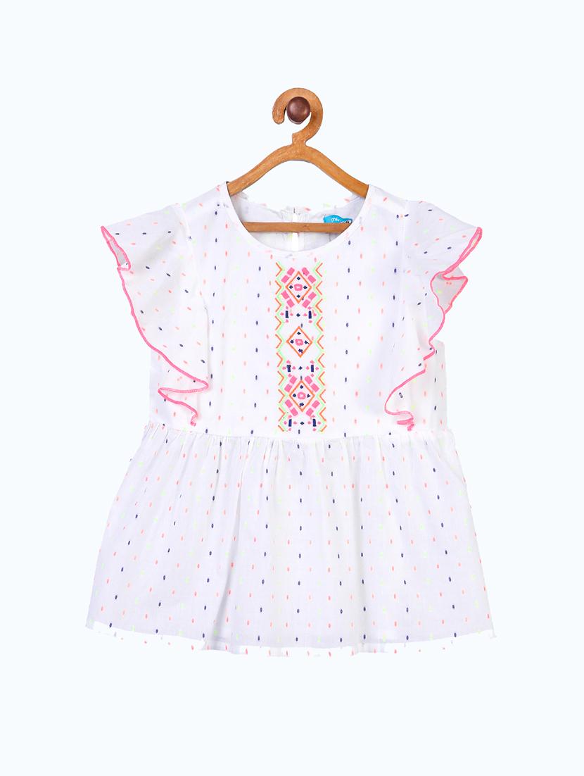 girls round neck top - 19488904 -  Zoom Image - 0