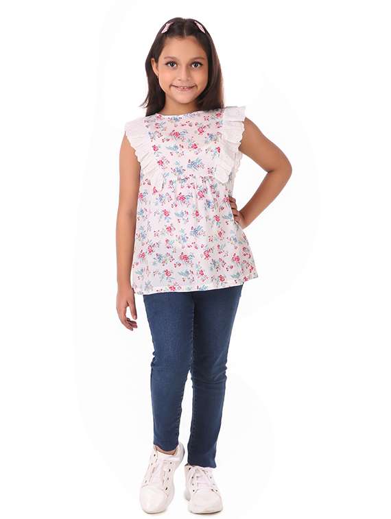 girls round neck top - 19488907 -  Standard Image - 3