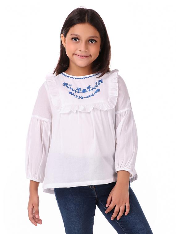 girls round neck top - 19488914 - Zoom Image - 0