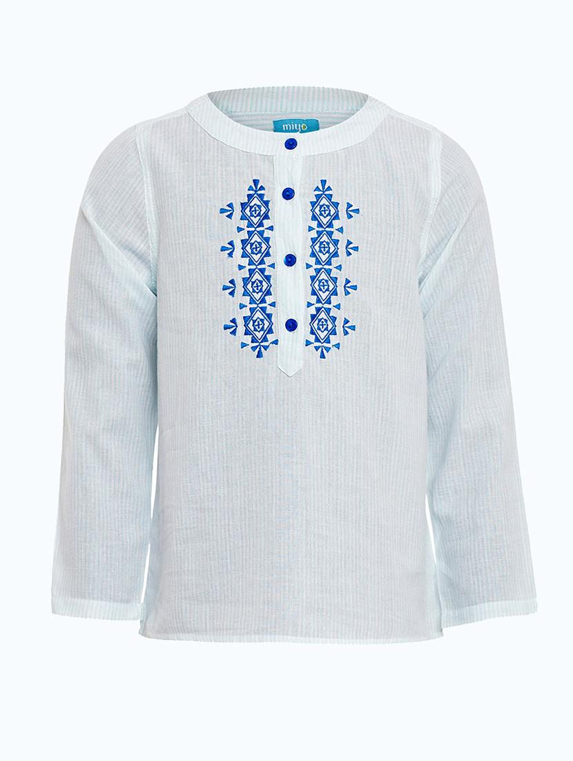 girls henley neck top - 19488927 -  Zoom Image - 0