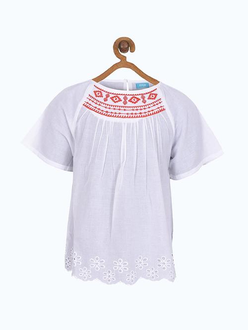 girls round neck top - 19488948 - Standard Image - 0