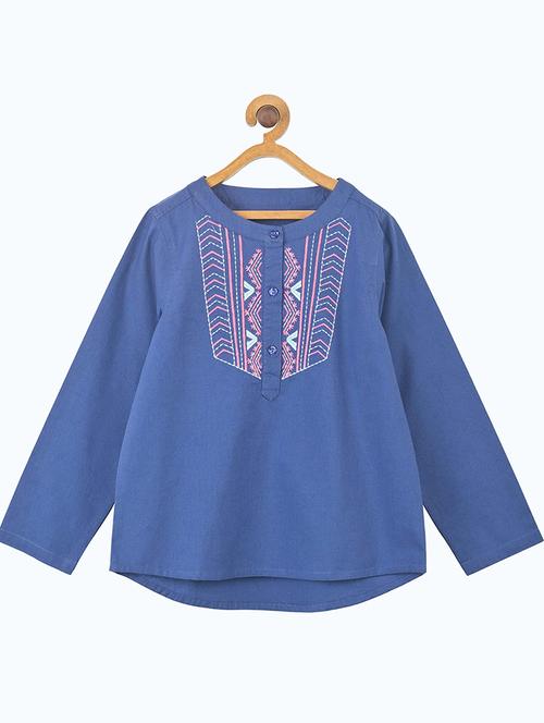 girls round neck top - 19488949 - Standard Image - 0