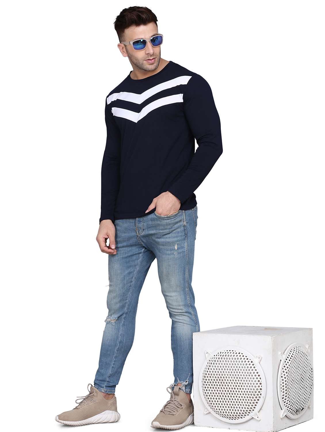 stripes cotton regular t-shirt - 19489185 -  Standard Image - 3