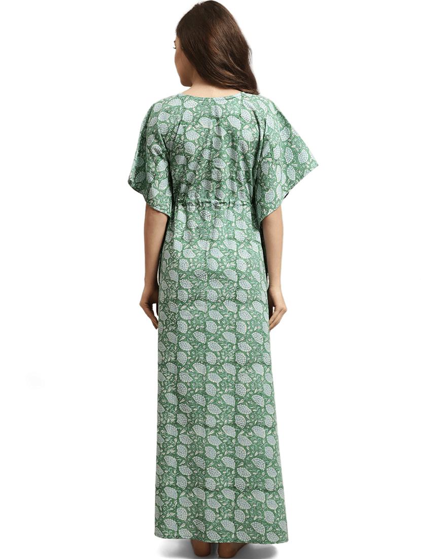 v-neck printed kaftan - 19489338 - Standard Image - 3