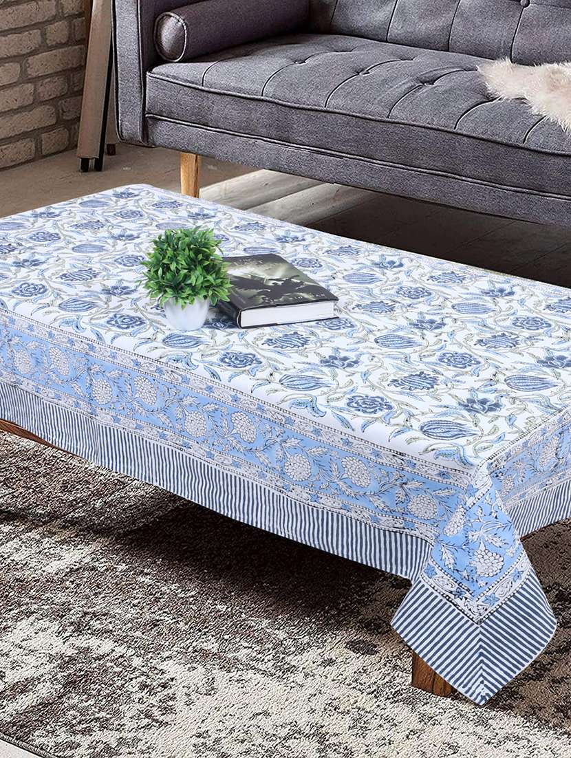 texstylers cotton 4 seater 40 x 60 inch rectangular jaipuri center table cloth
