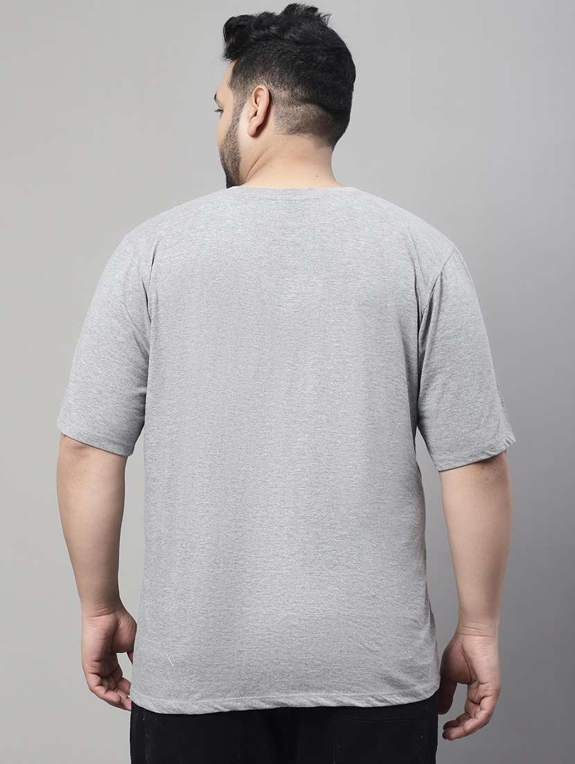 Round Neck Chest Printed Regular T-shirt - 19490785 -  Standard Image - 3