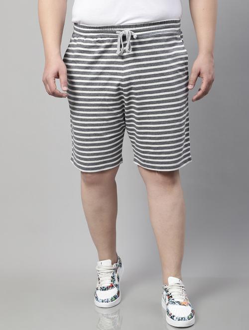 stripes cotton shorts - 19490901 - Standard Image - 0