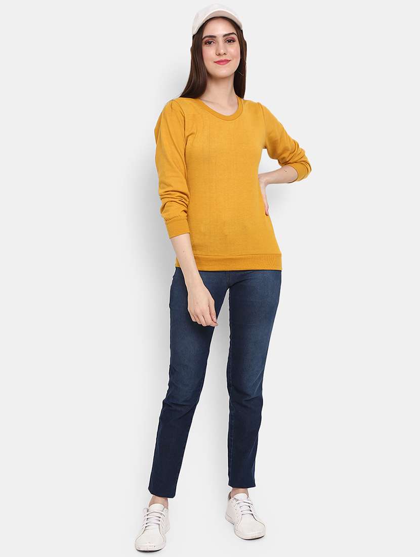 yellow cotton pullover - 19492227 -  Standard Image - 3