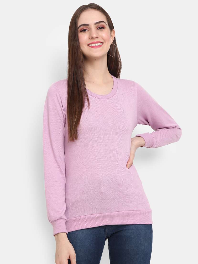 purple cotton pullover