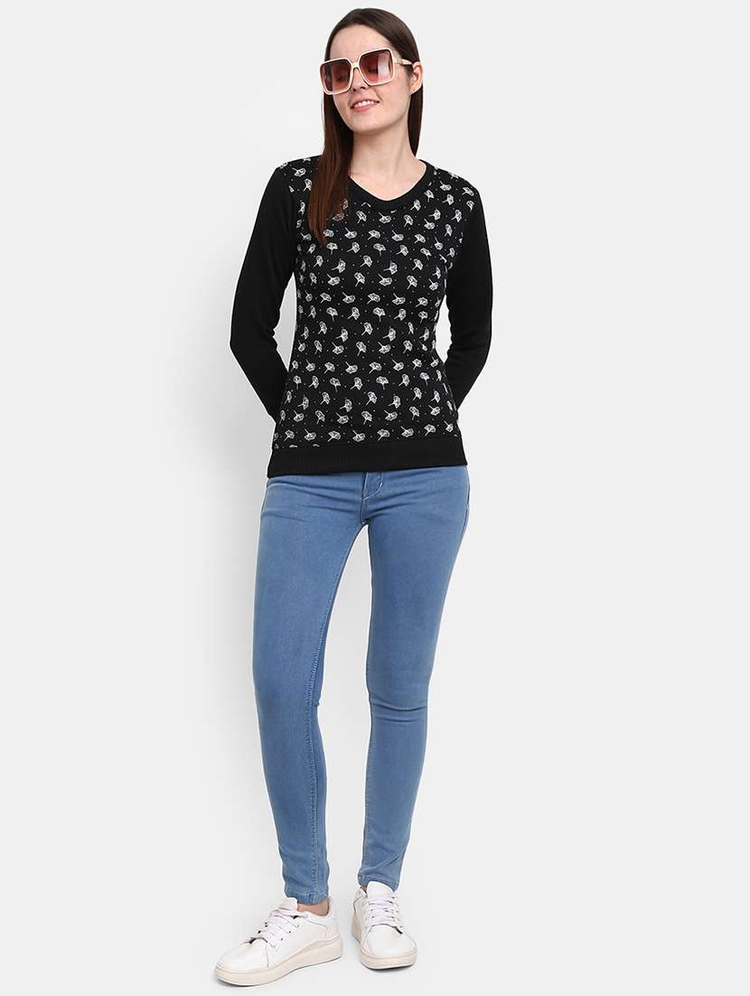 black cotton pullover - 19492235 -  Standard Image - 3