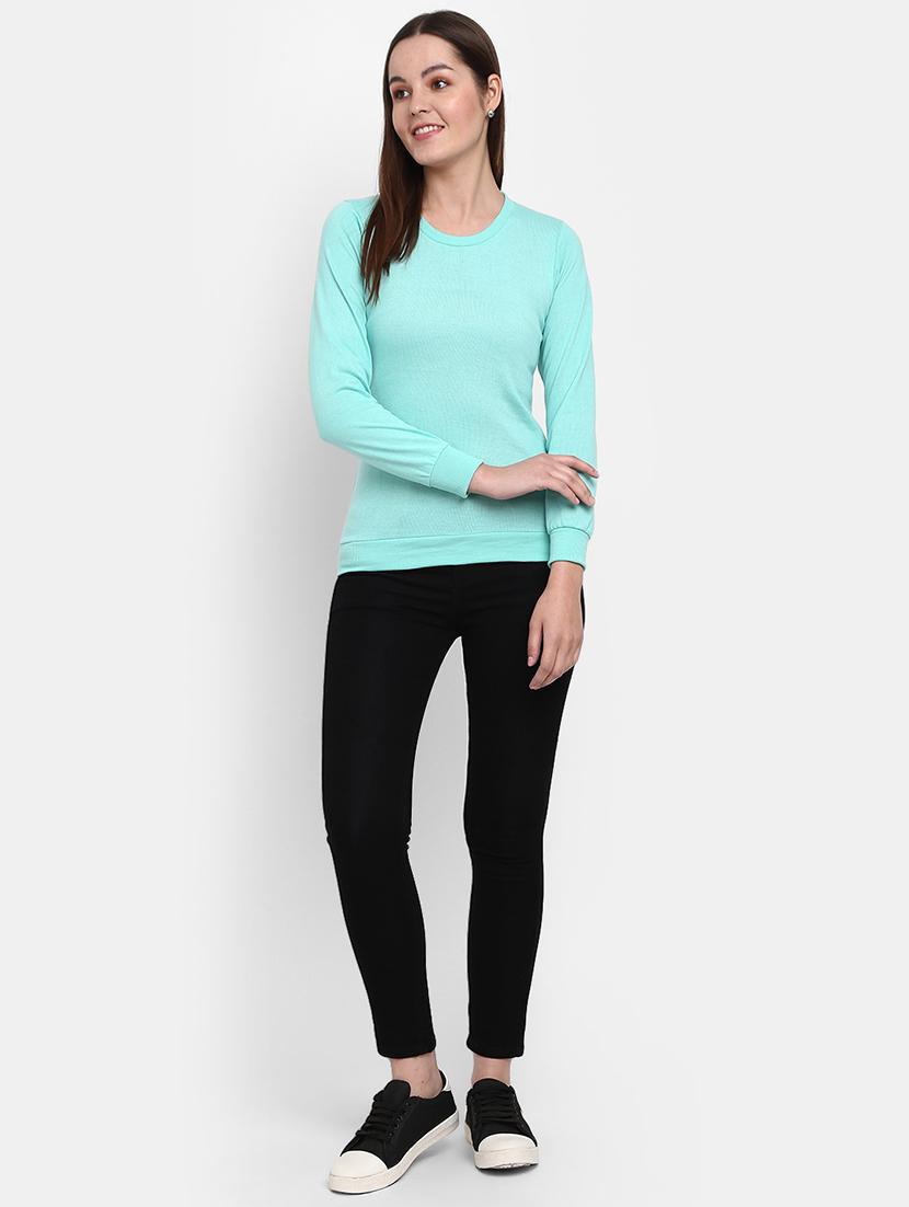 green cotton pullover - 19492239 - Standard Image - 3