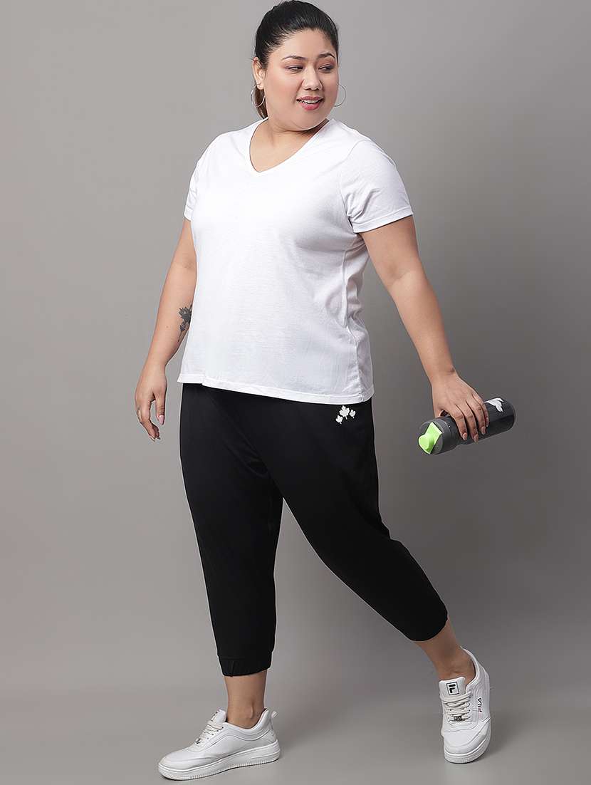solid polyester track pants - 19492963 -  Standard Image - 3