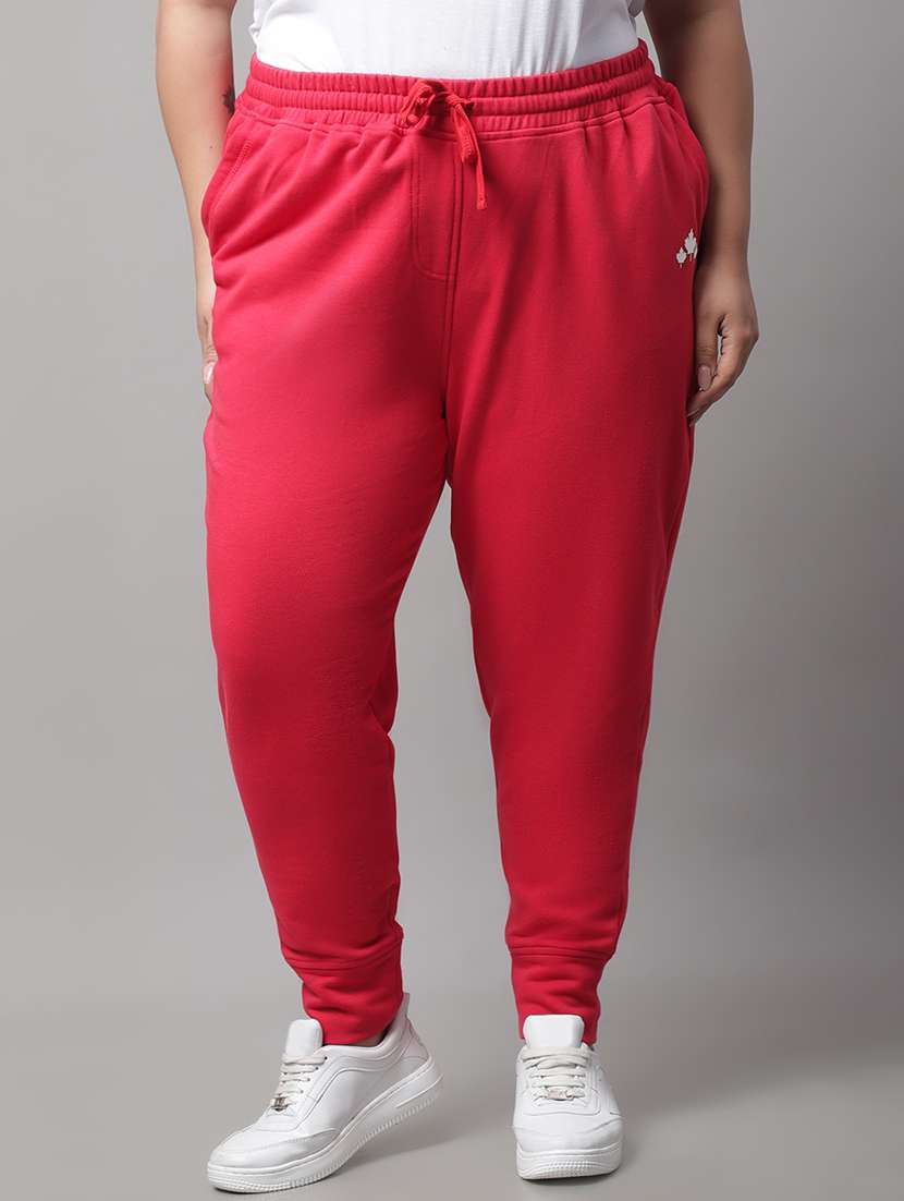 solids cotton track pant