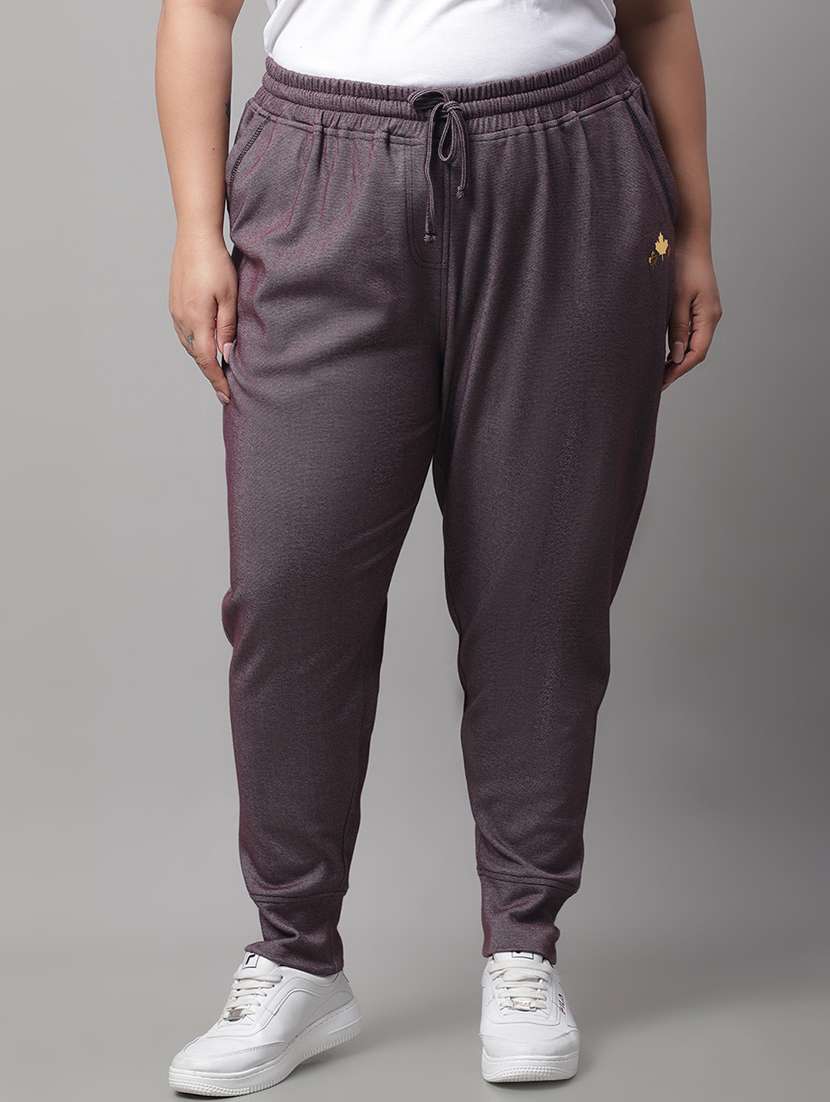 solids cotton track pant