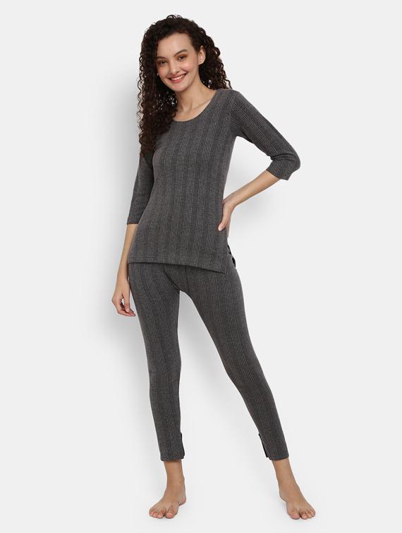 grey cotton bottoms thermals - 19493133 - Standard Image - 3