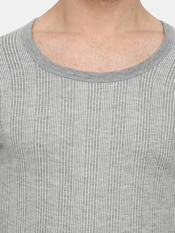 grey cotton thermal top - 19493165 - Standard Image - 5