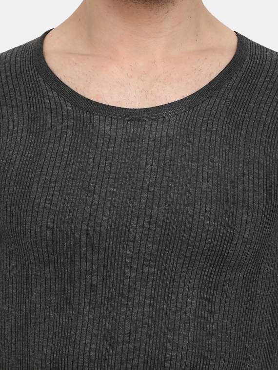 grey cotton thermal top - 19493170 -  Standard Image - 5