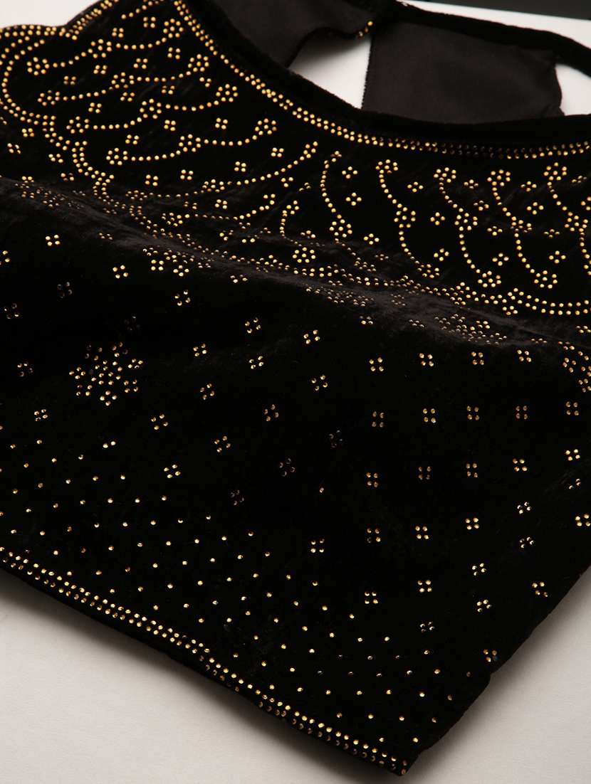 black self design blouse - 19493288 -  Standard Image - 3