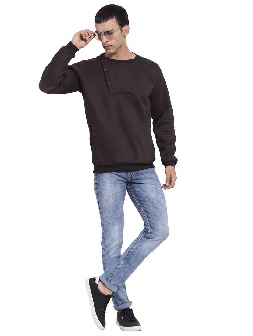 mens plain sweatshirt - 19494411 - Standard Image - 3