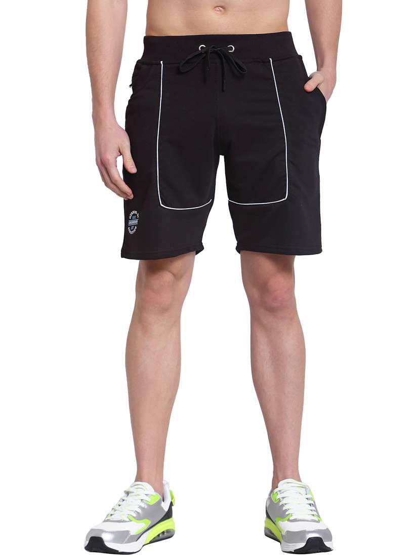 mid rise solid bermuda shorts