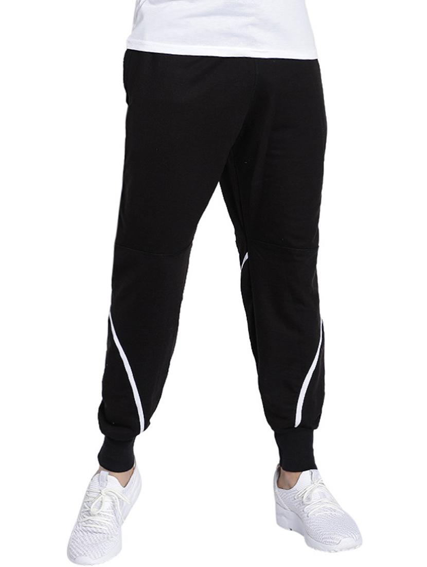 black mid rise cotton jogger - 19495012 -  Zoom Image - 0