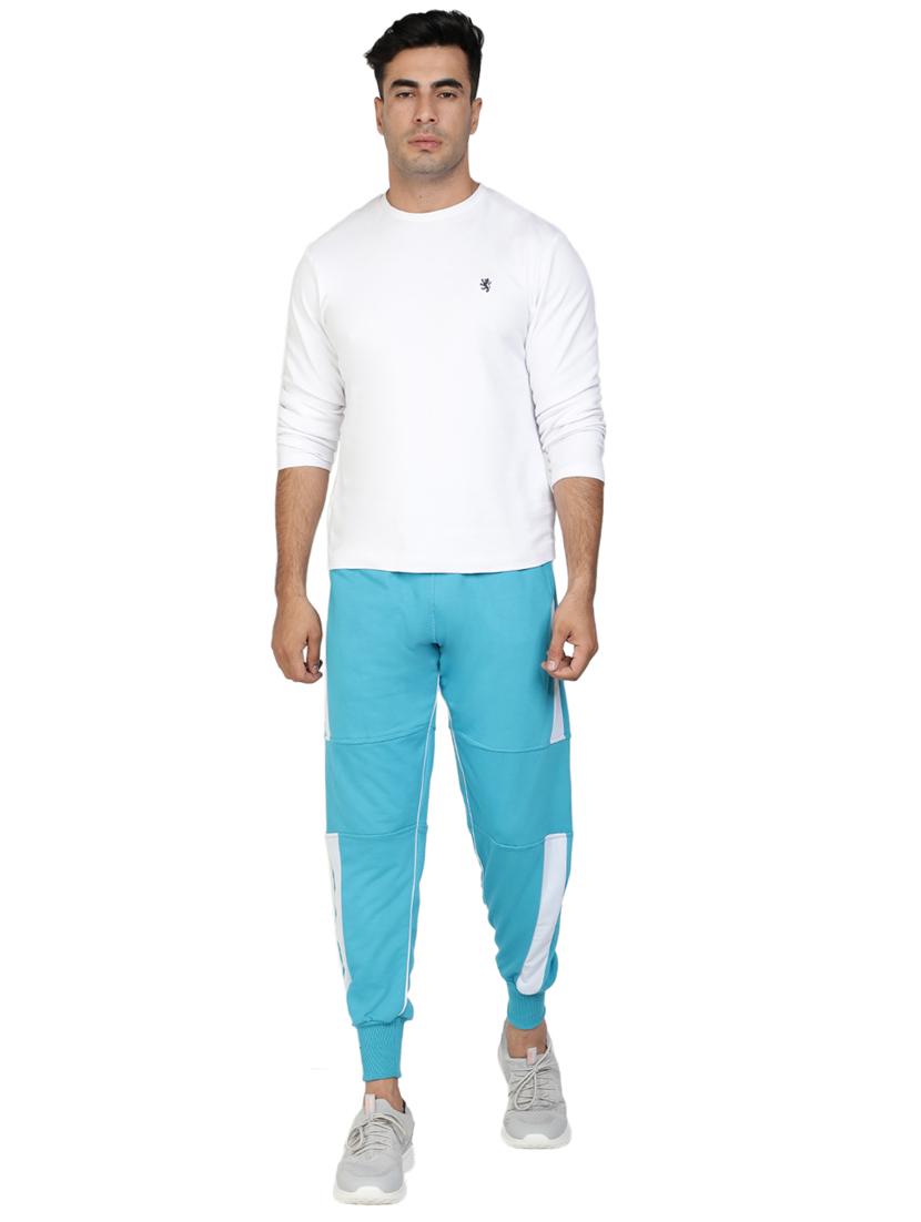 blue cotton joggers - 19495031 - Standard Image - 3