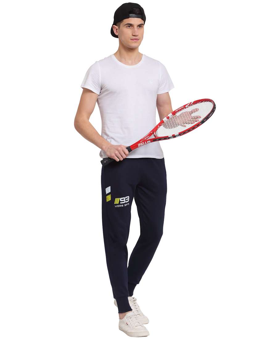 navy blue cotton joggers - 19495037 - Standard Image - 3