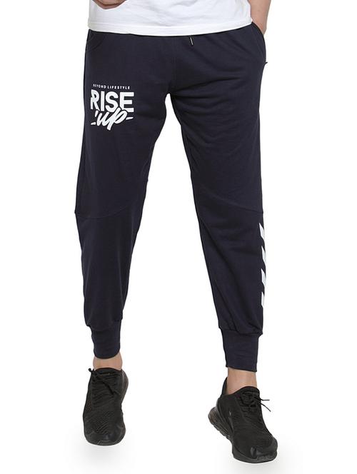 navy blue cotton joggers - 19495049 -  Standard Image - 0
