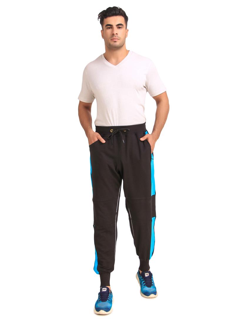 black cotton joggers - 19495054 - Standard Image - 3