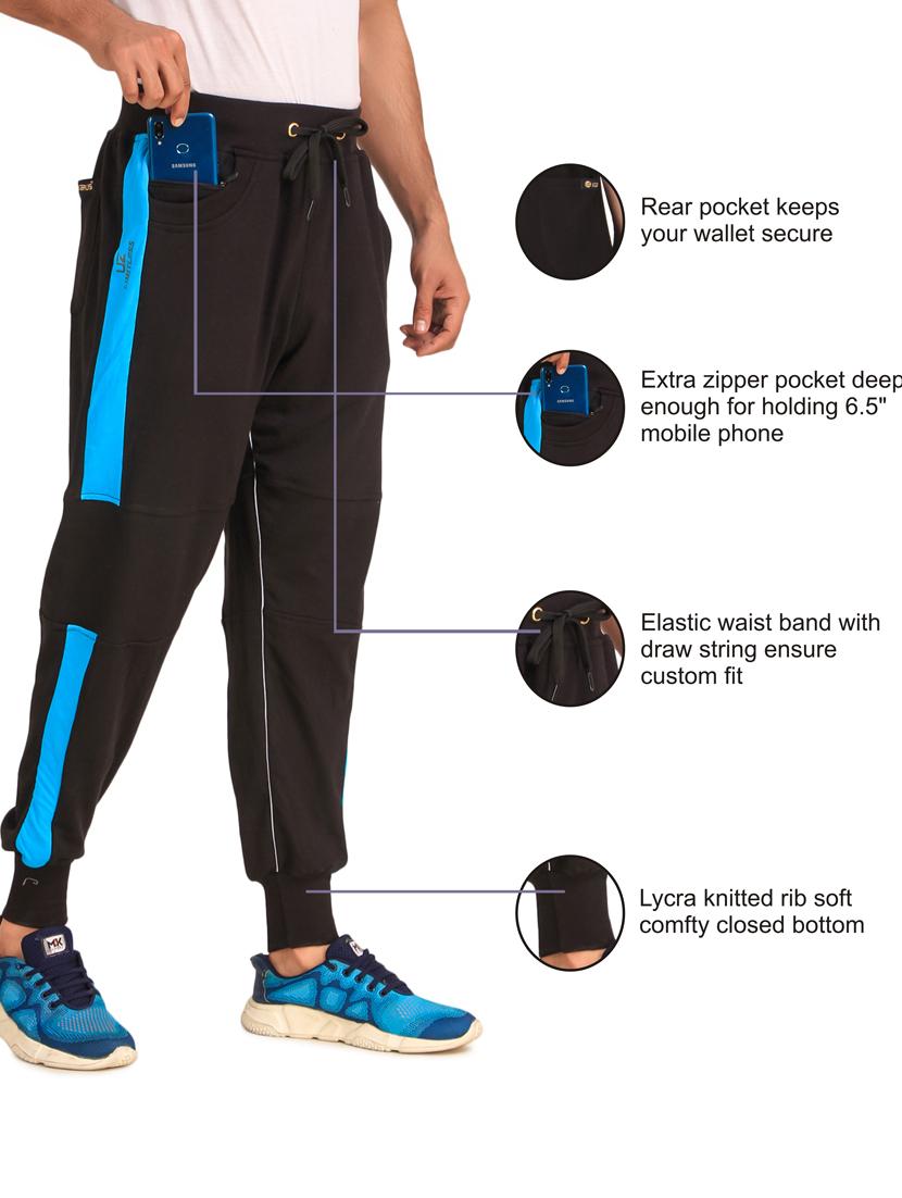 black cotton joggers - 19495054 - Standard Image - 5