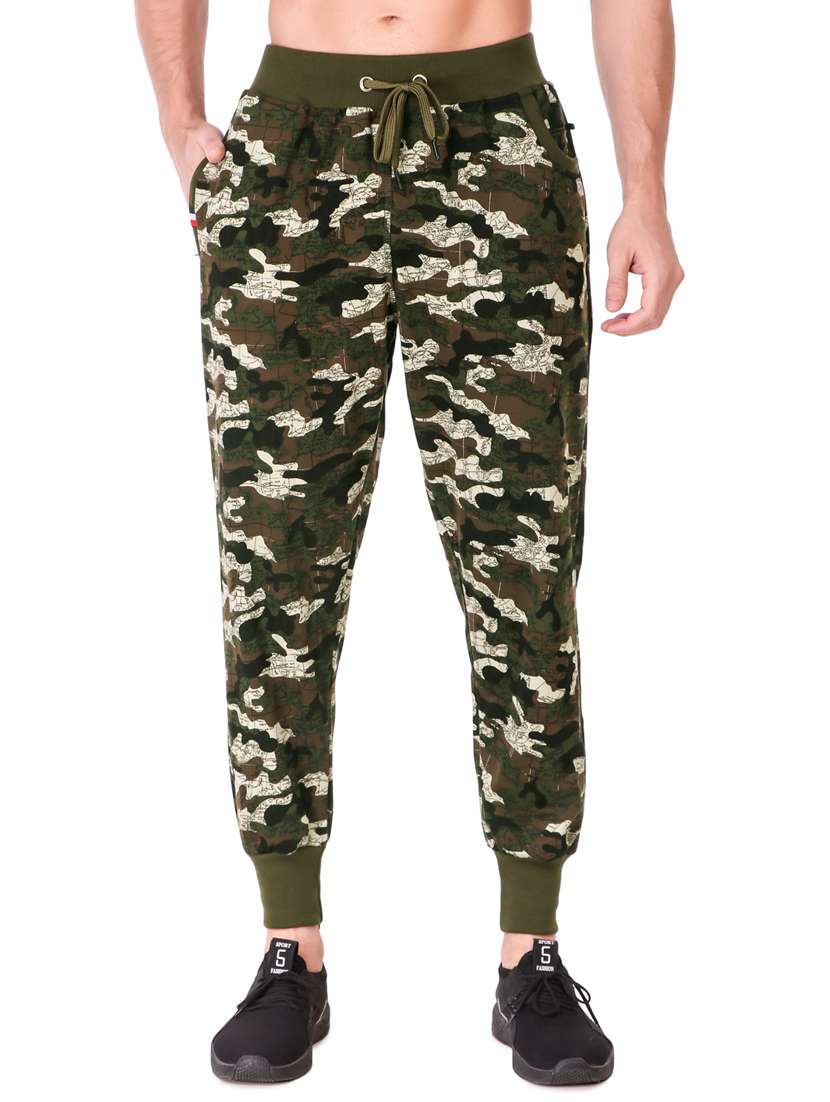 mid rise printed jogger