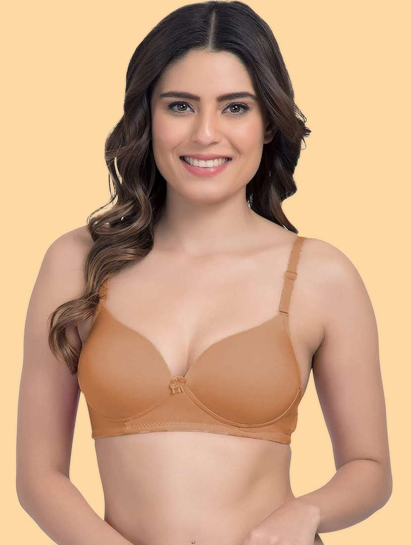 beige polyester tshirt bra