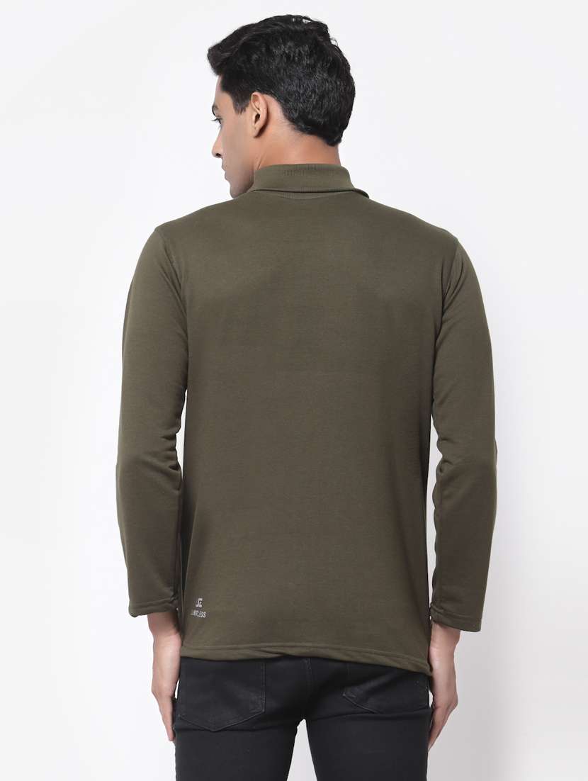 men turtle neck solid t-shirt - 19495134 - Standard Image - 3