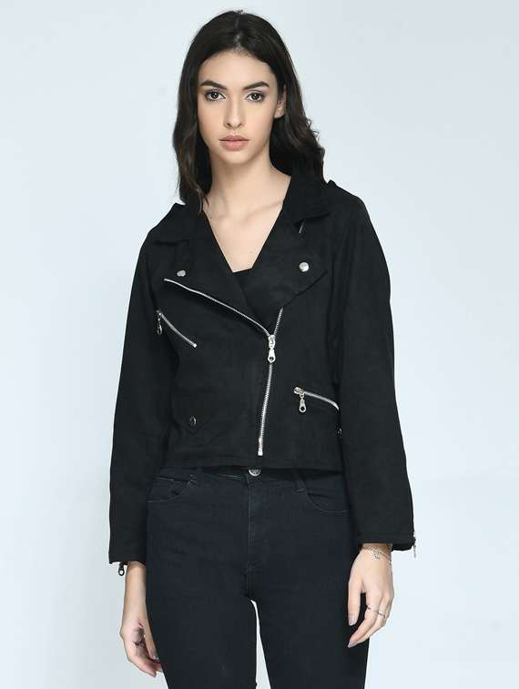 women notch collar regular jacket