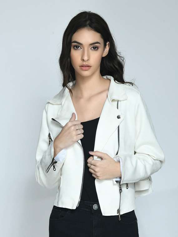 women notch collar regular jacket