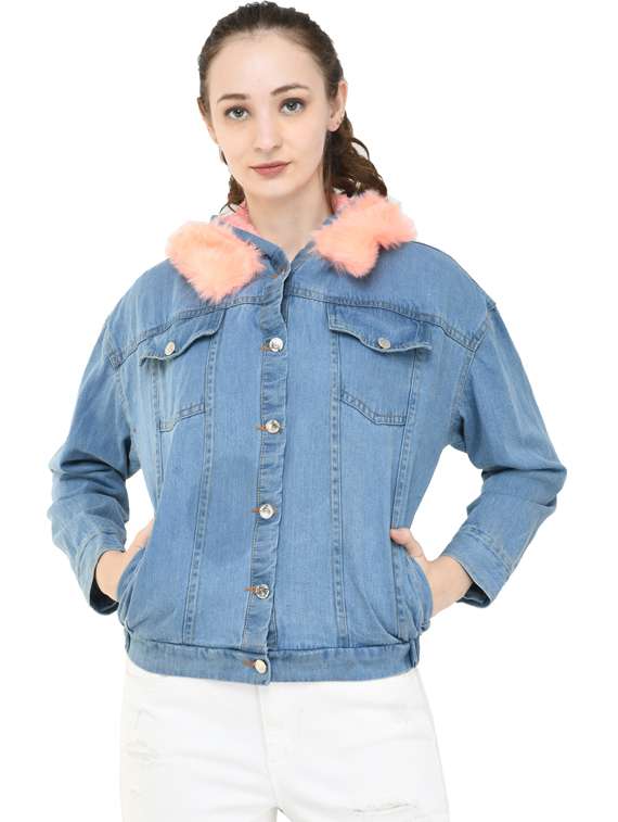 women hooded regular jacket