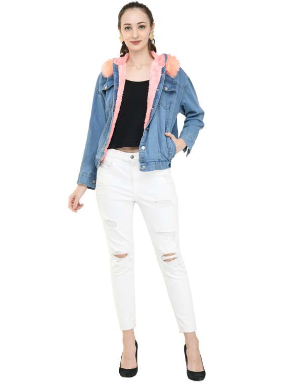 women hooded regular jacket - 19495220 - Standard Image - 3