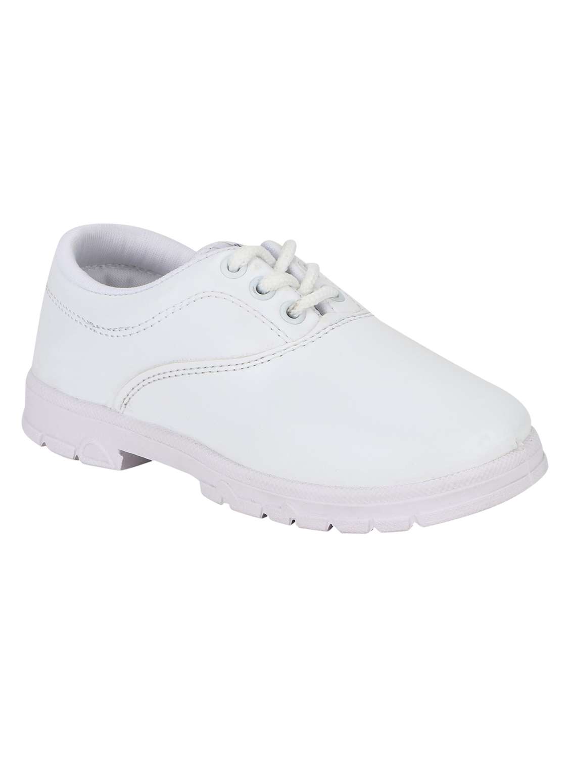 Buy online White Solid Lace Up Shoe from boys for Women by Navigon