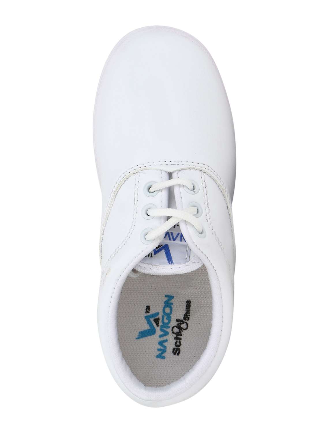 Buy online White Solid Lace Up Shoe from boys for Women by Navigon