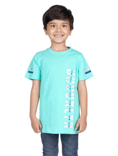 blue printed t-shirt - 19495410 -  Standard Image - 0