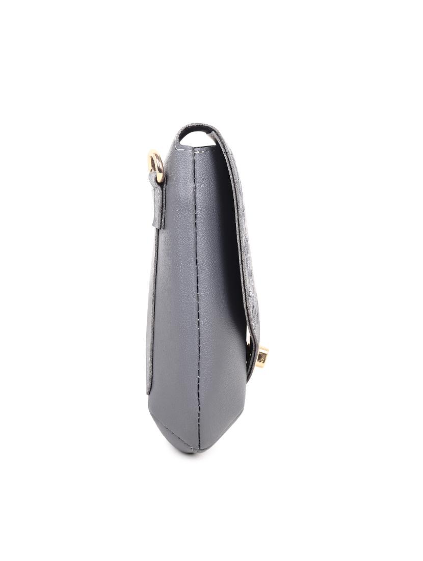 grey leatherette (pu) sling bag - 19495489 - Standard Image - 3