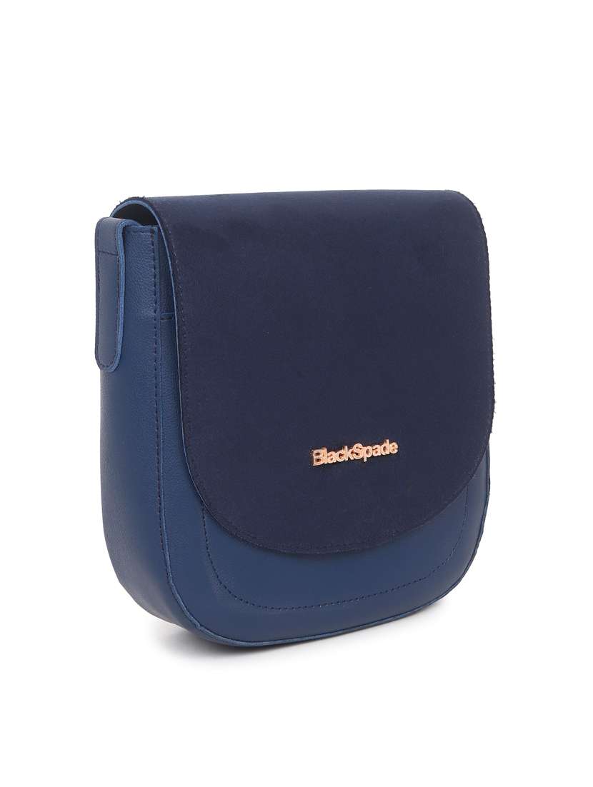 blue leatherette (pu) sling bag - 19495500 -  Standard Image - 3