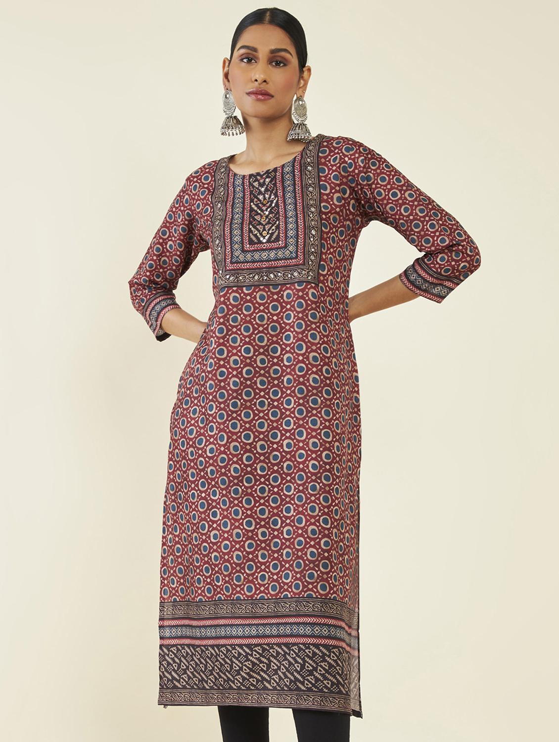 women's a-line kurta - 19496423 - Standard Image - 3